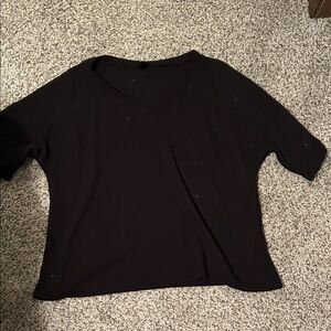 Classic Black V-Neck Sweater for Women